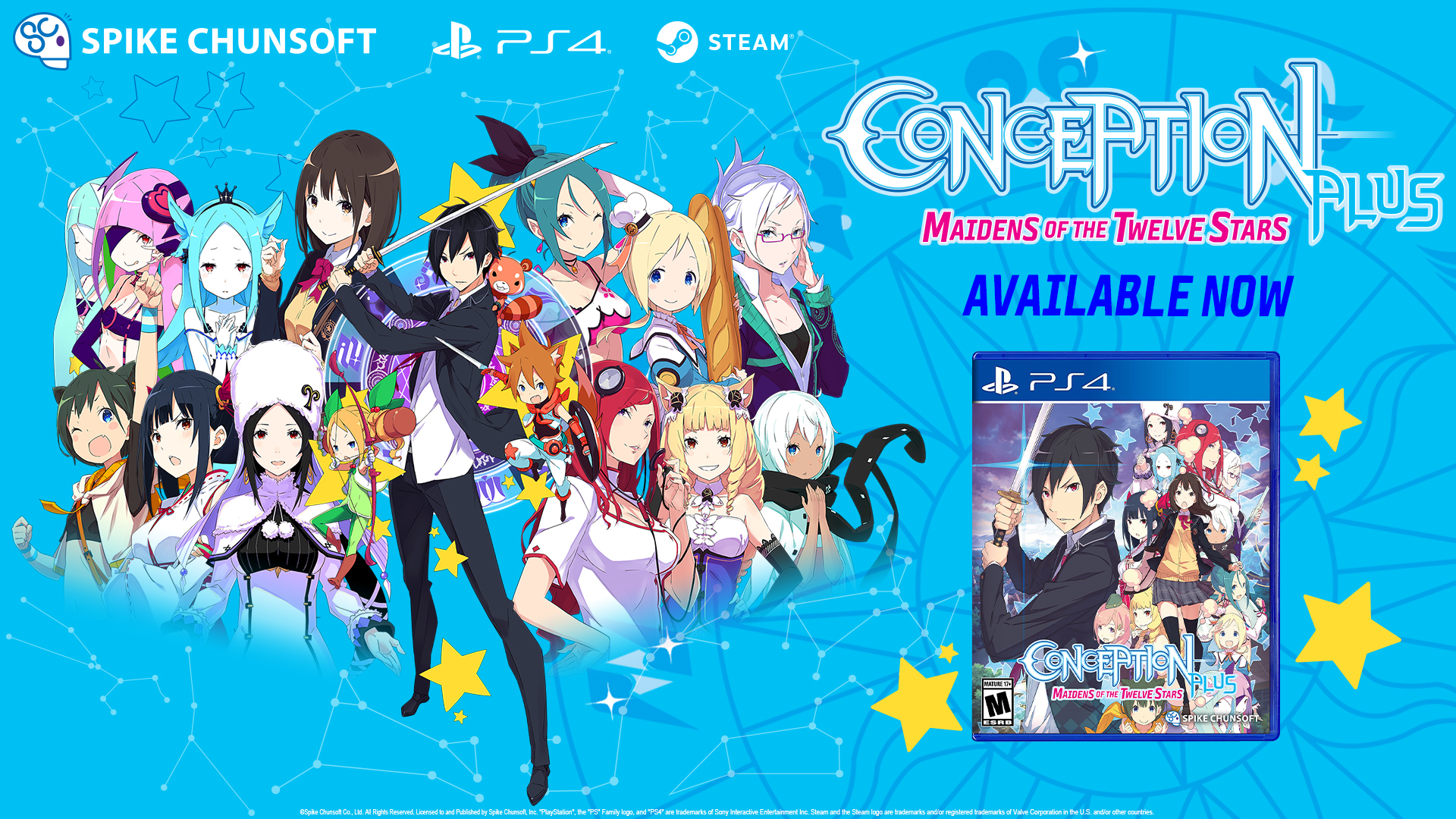 Conception PLUS: Maidens of the Twelve Stars. Available 11.05.2019. Pre-order Now!