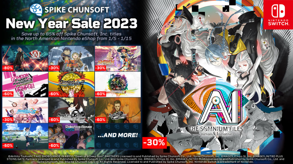 Spike Chunsoft, Inc. Titles Now Up to 85% Off during the North America ...