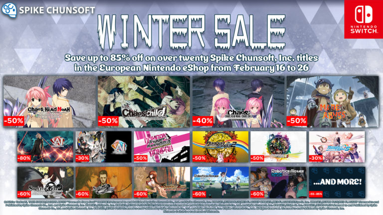 Save up to 85% on Spike Chunsoft, Inc. Games During the Nintendo eShop  Europe Black Friday Sale November 16 to December 3, 2023 - Spike Chunsoft