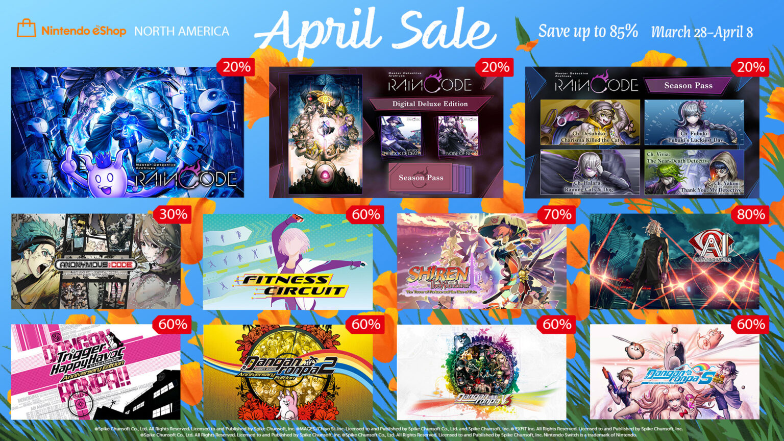 Save up to 85% on Spike Chunsoft Games During the April Sale on ...