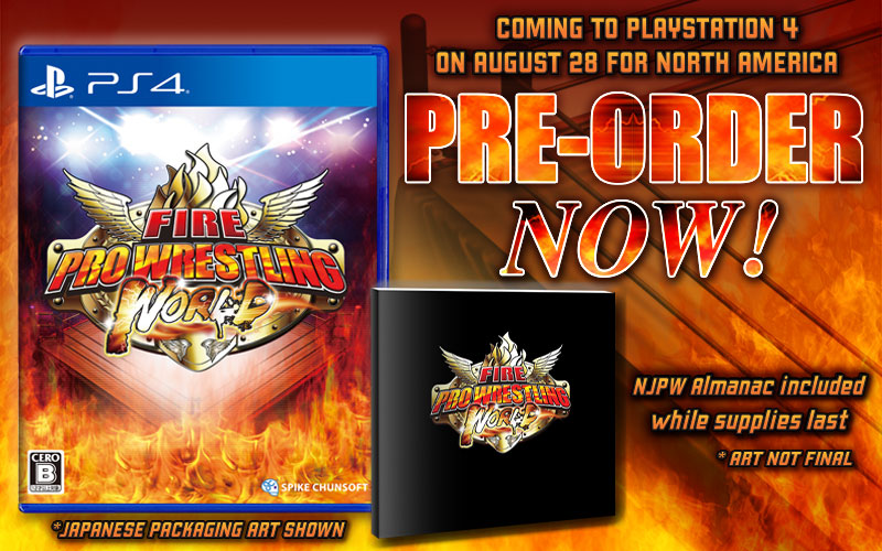 FIRE PRO WRESTLING WORLD Takes on the PS4 August 28 with a Bonus NJPW ...